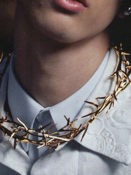 givenchy gold necklace|givenchy crown of thorns necklace.